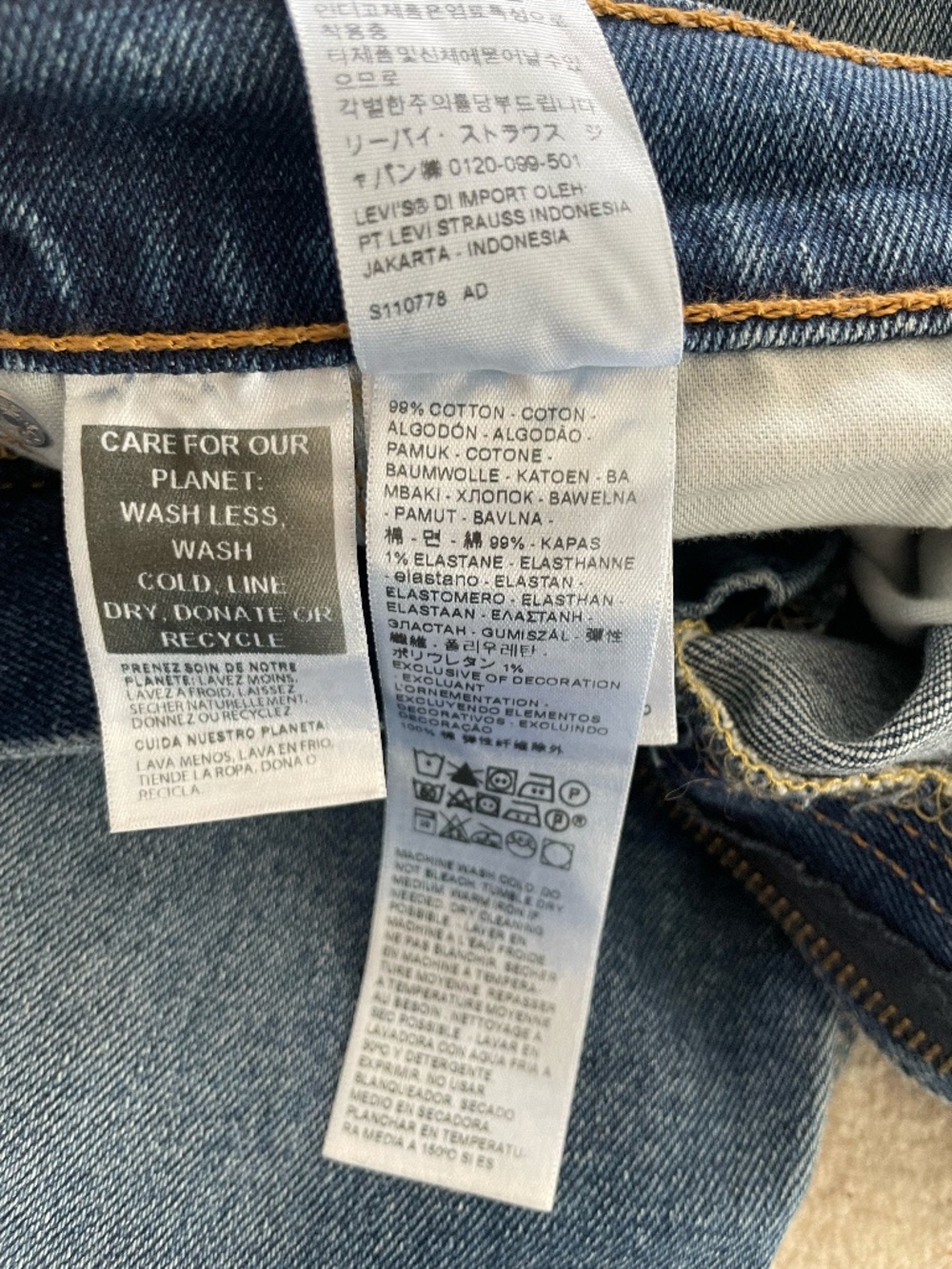Levi's 512 Slim Taper Jeans | Goldenrod | 32x32 - Picture 10 of 11